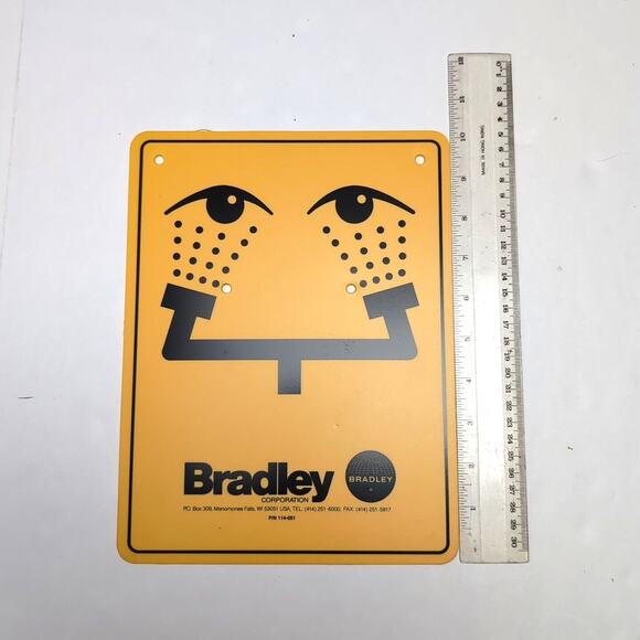 VTG Man Cave Dorm 5 Emergency Safety OSHA Plastic Graphic Colorful Signs NEW - Picture 3 of 12